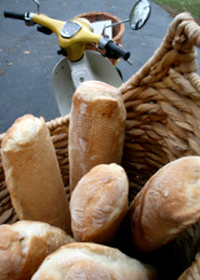 la baguettes in basket